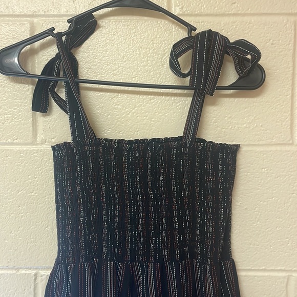 NWT HATCH Jojo Smocked Jumpsuit Striped Bow - Picture 12 of 13